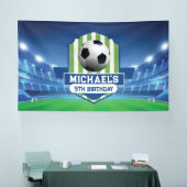 Soccer Birthday banner backdrop  (Beurs)
