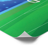 Soccer Birthday banner backdrop Poster (Hoek)