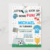 Soccer Birthday boy Invitation (Devant)
