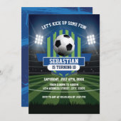 Soccer Birthday Invitation (Devant / Derrière)