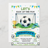 Soccer Birthday Party Invitation (Devant / Derrière)