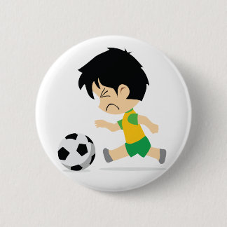 Soccer Boy Ronde Button 5,7 Cm