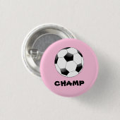 Soccer Champ Badge Ronde Button 3,2 Cm (Voorkant /achterkant)