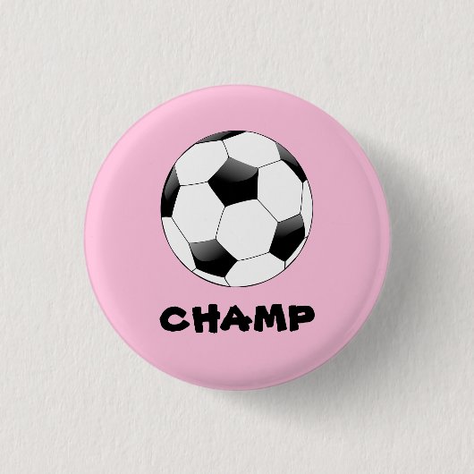 Soccer Champ Badge Ronde Button 3,2 Cm (Voorkant)