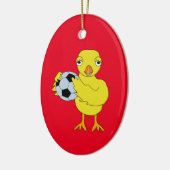 Soccer Chick Ceramic Ornament (Links)