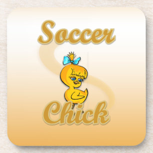 Soccer Chick Drankjes Onderzetter