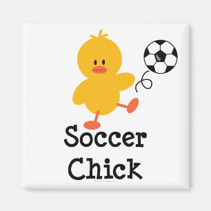 Soccer Chick Magnet Magneet