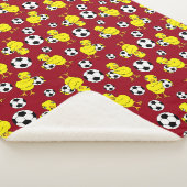 Soccer Chick Pattern Sherpa Deken (3/4)