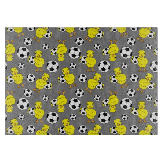 Soccer Chick Pattern Snijplank (Voorkant)