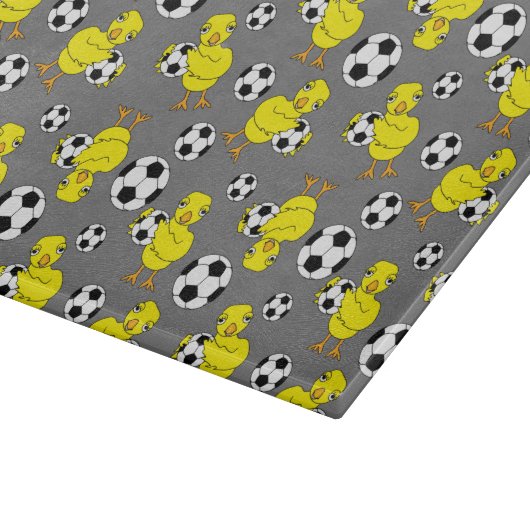 Soccer Chick Pattern Snijplank (Hoek)