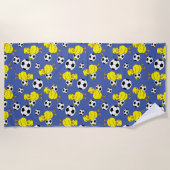 Soccer Chick Pattern Strandlaken (Voorkant)