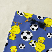 Soccer Chick Pattern Strandlaken (In situ)