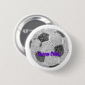 Soccer Chick Ronde Button 5,7 Cm (Voorkant /achterkant)
