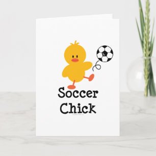 Soccer Chick Wenskaart Kaart