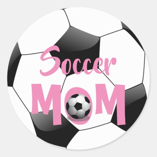 Soccer Classic Round Sticker (Voorkant)