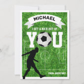 Soccer Classroom Kinder Valentijn Kaart (Voorkant)