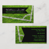 Soccer coach business card visitekaartje (Voorkant / Achterkant)