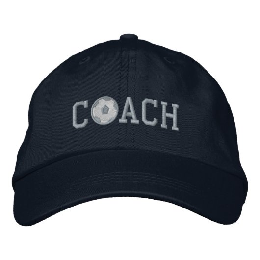 Soccer Coach Cap Geborduurde Pet (Voorkant)