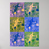 Soccer Collage Soccer Art 2014 futebol Futbol Poster (Voorkant)