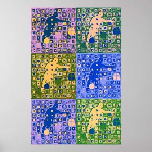 Soccer Collage Soccer Art 2014 futebol Futbol Poster (Voorkant)