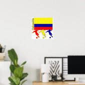 Soccer Colombia Poster (Thuiskantoor)