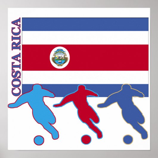 Soccer Costa Rica Poster (Voorkant)