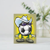 Soccer Cowboy Briefkaart (Staand voorkant)