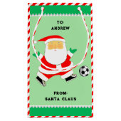 Soccer créatif Noël Petit sac cadeau (Dos)