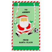 Soccer créatif Noël Petit sac cadeau (Devant)