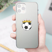 Soccer Crown Queen Sticker (Telefoon)