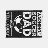 Soccer Dad _7  Fleece Deken (Voorkant (Horizontaal))