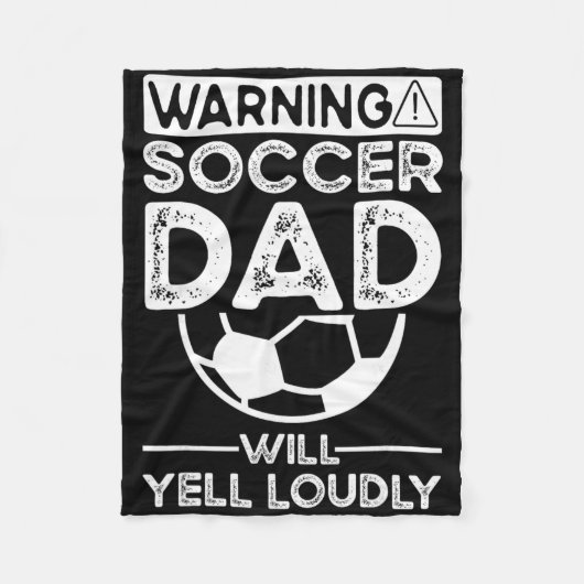 Soccer Dad _7  Fleece Deken (Voorkant)