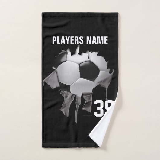 Soccer déchiré (Serviette à main)