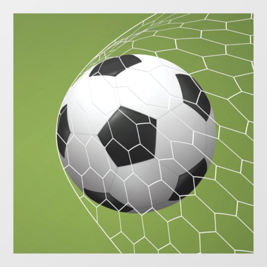 Soccer-doel Raamsticker (Vel)