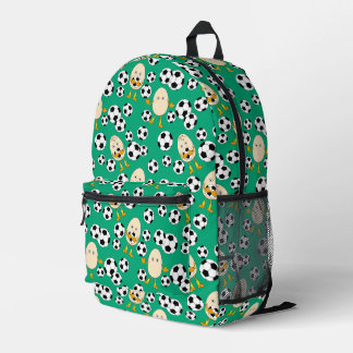 Soccer Egghead Pattern Bedrukte Rugzak