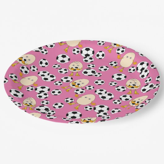Soccer Egghead Pattern Papieren Bordje (Gekanteld)