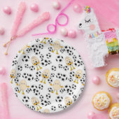 Soccer Egghead Pattern Papieren Bordje (Feest)