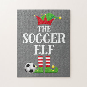 Soccer Elf Family Matching Kerstgroep Elf Legpuzzel