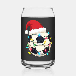 Soccer enveloppé dans les lumières de Noël Joueur