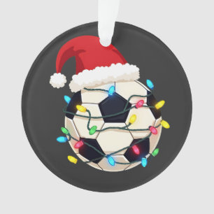 Soccer enveloppé dans les lumières de Noël Joueur