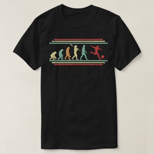 Soccer Evolution  Style Soccer Player Kick T-shirt (Design voorkant)