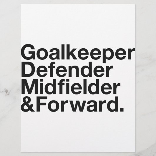 SOCCER Fan Flyer (Voorkant)