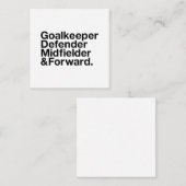 SOCCER Fan Notitiekaartje (Voorkant / Achterkant)