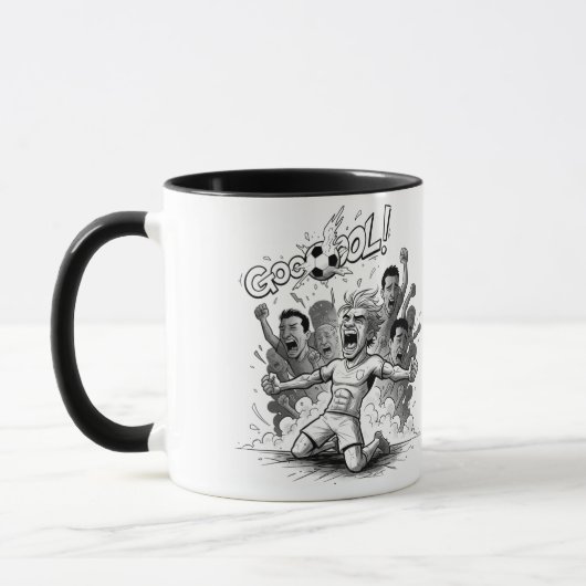 Soccer Fans Goal Celebration Mug (Gauche)