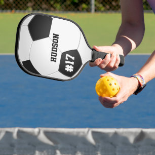 Soccer Fans Player Number en Name Pickleball Paddle