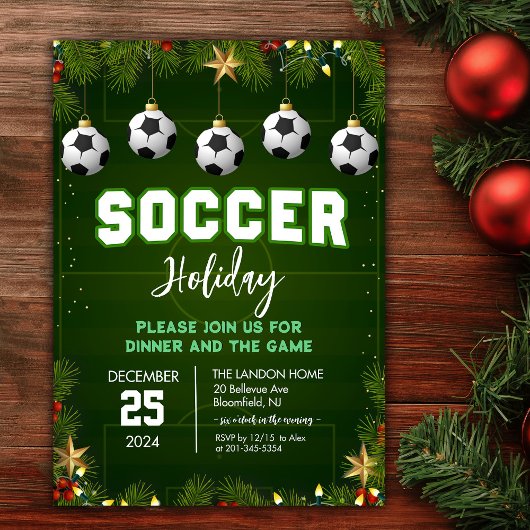 Soccer Fête Invitation