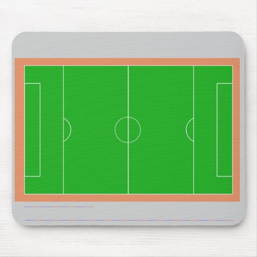 Soccer Field Mousepad Muismat (Voorkant)