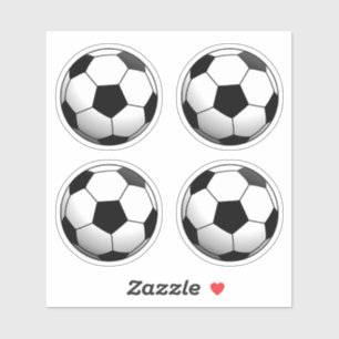 Soccer Football Ball Set van 4 Sticker