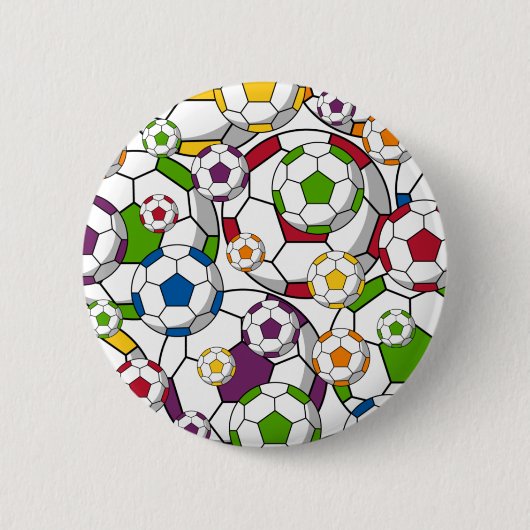 Soccer Football Button Badge (Voorkant)