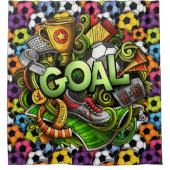 Soccer - Football Douche rideau (Devant)